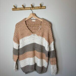 Altar’d State Knit Sweater striped small/medium